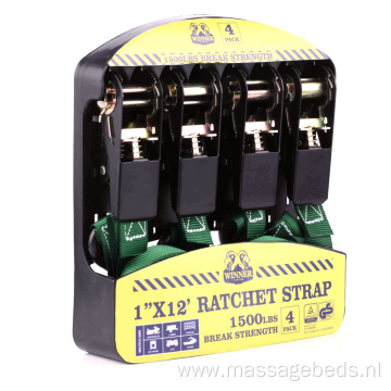 4-Pack 25MM Ratchet straps